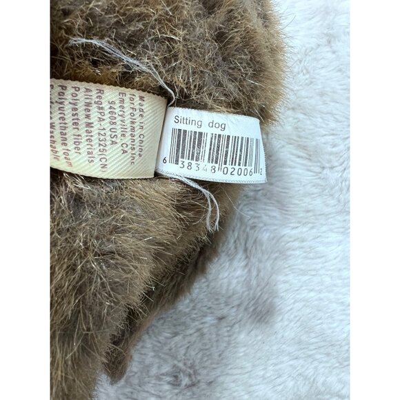 Folkmanis Sitting Dog Hand Puppet Plush Toy - Picture 7 of 9